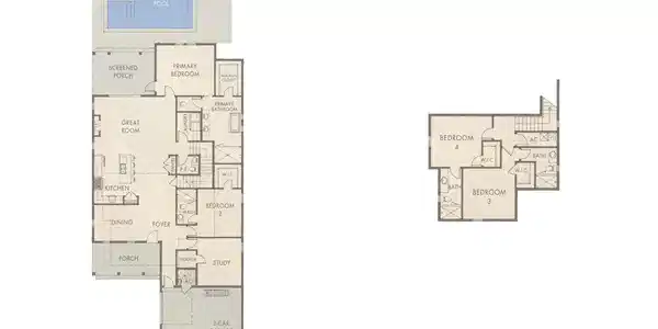 Image 3: Morningside 4BR 2Story with labels