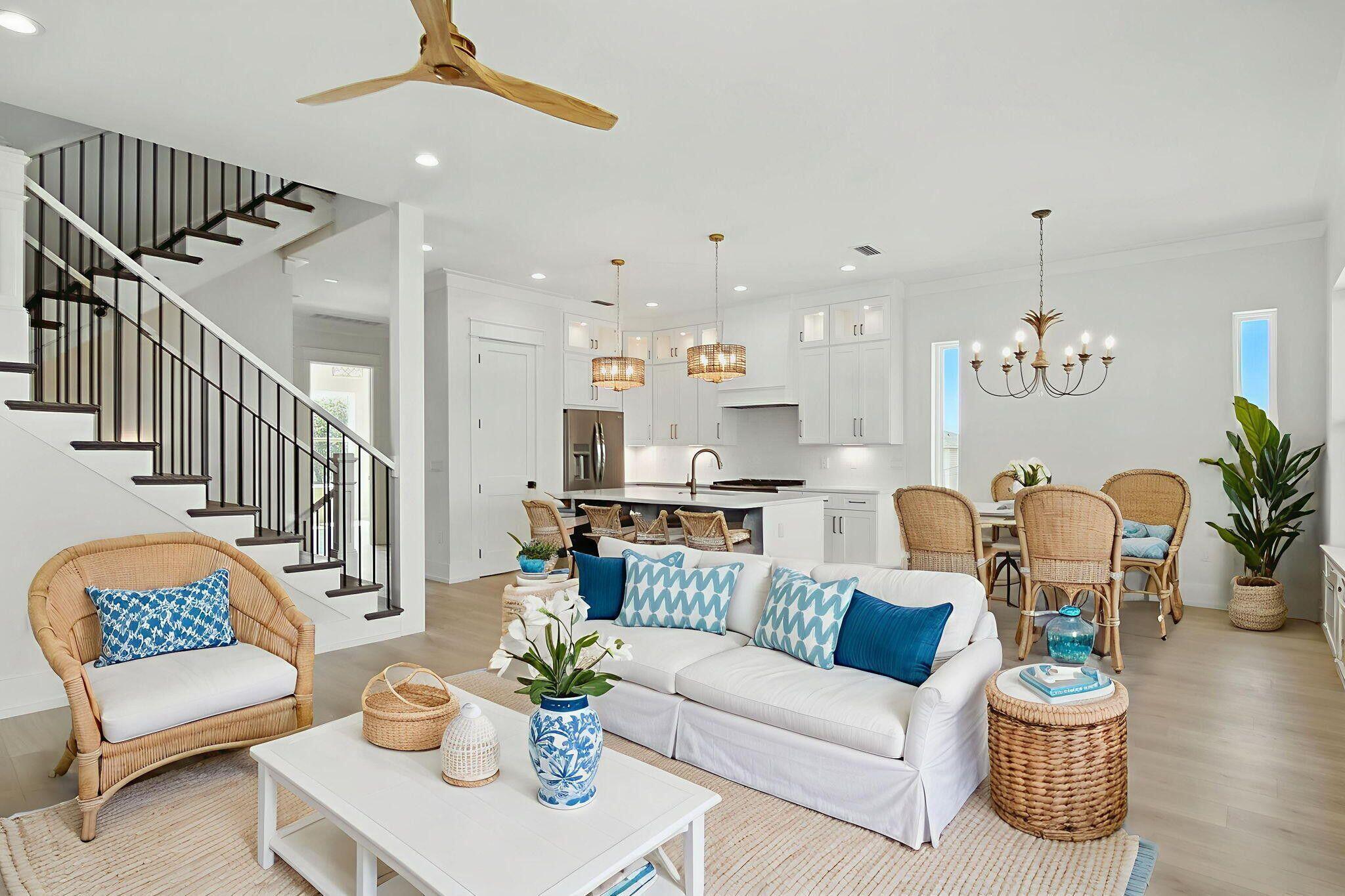 Image 1: Staged Living Rom