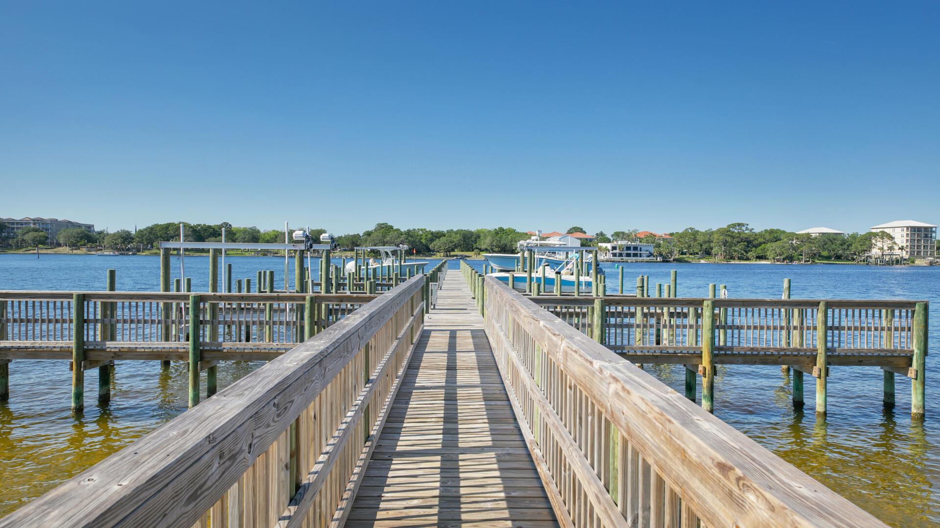 Image 1: Dock and boat slips