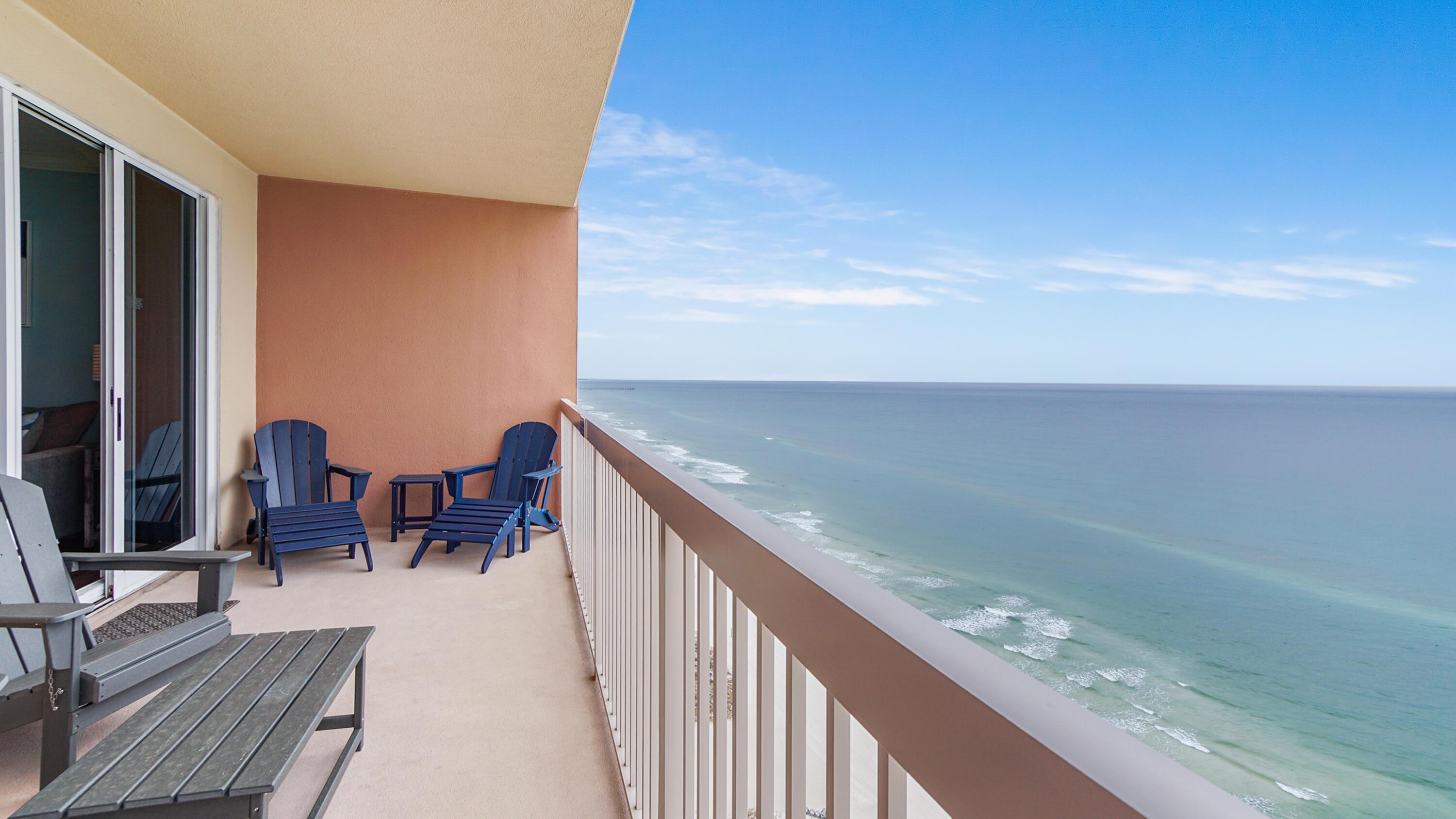 Image 4: Balcony View of Gulf!