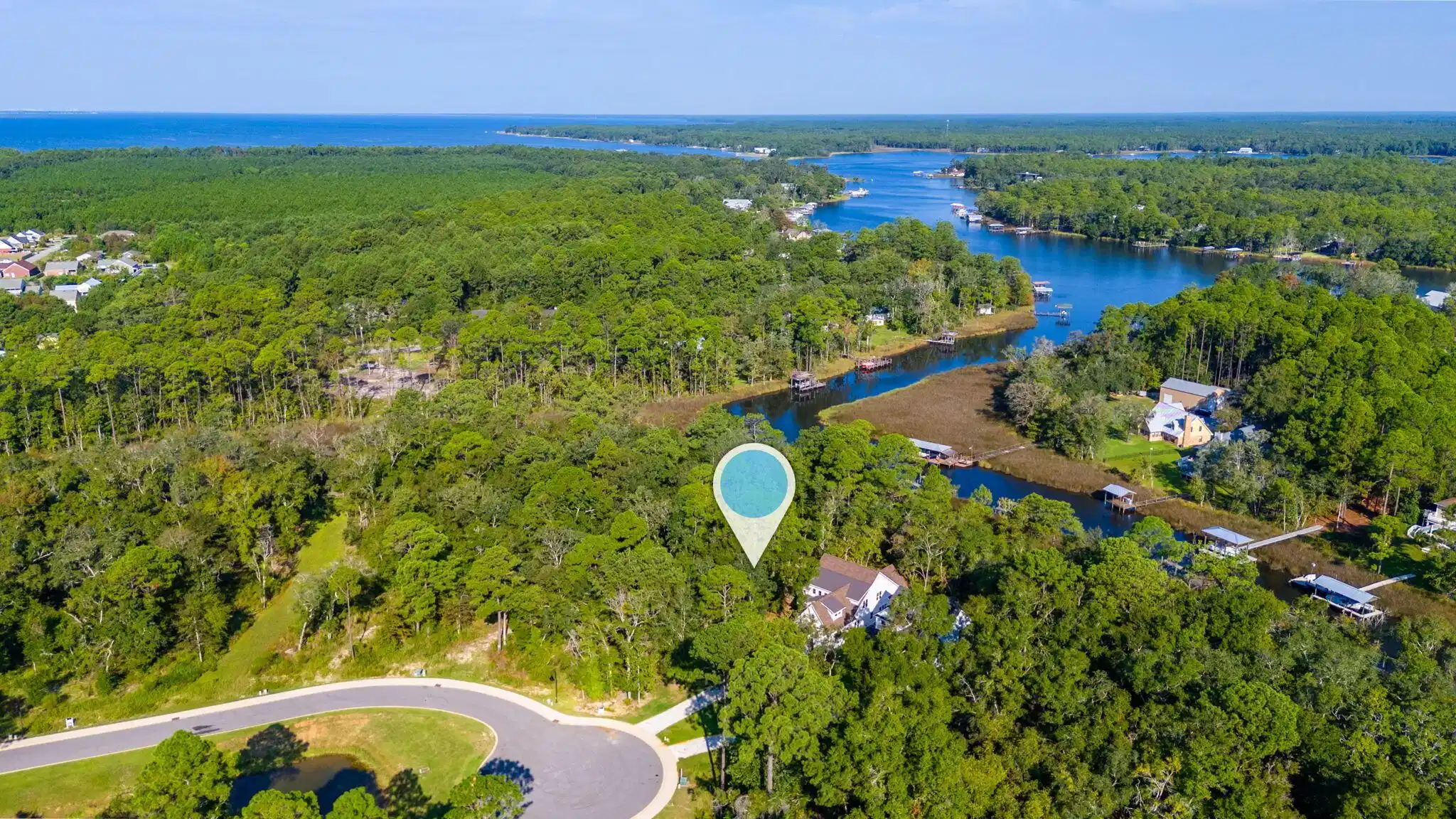 Image 1: 2-web-or-mls-Lot 14 Redfish Point Aerial