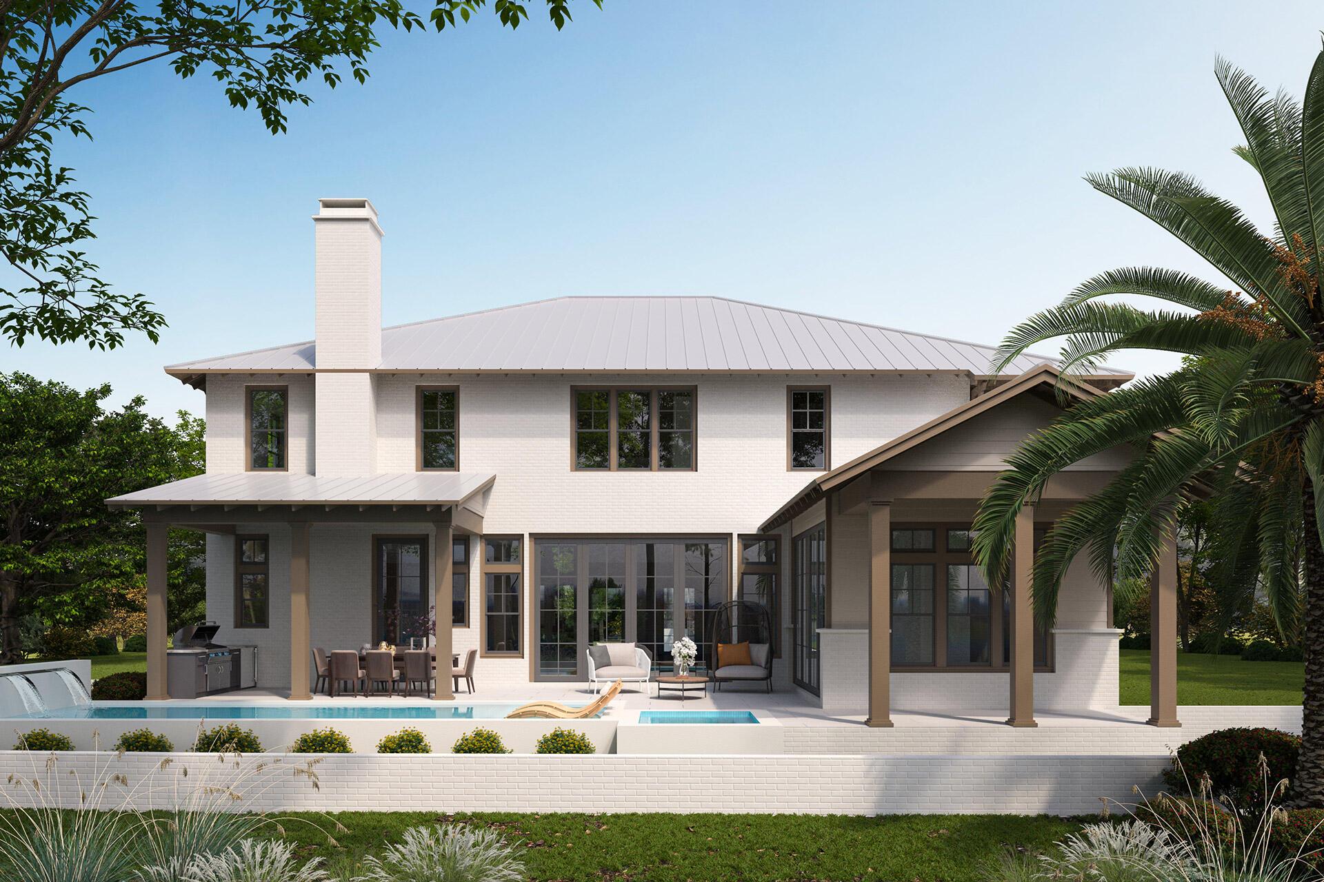 Image 4: 75-N-Southern-Cross-Ln-Rear-Elevation