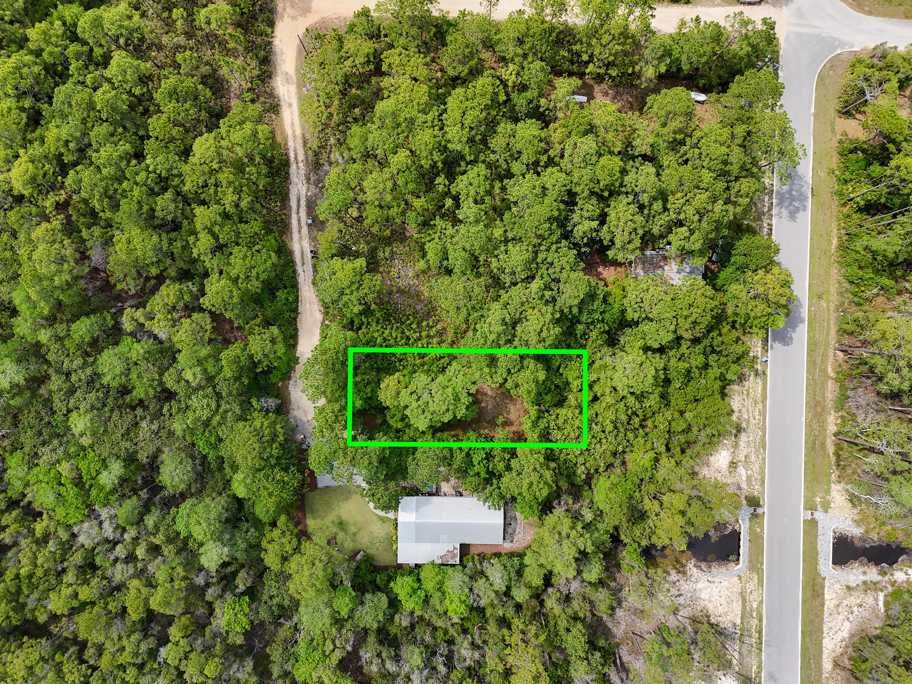 Image 2: Direct overhead view of lot