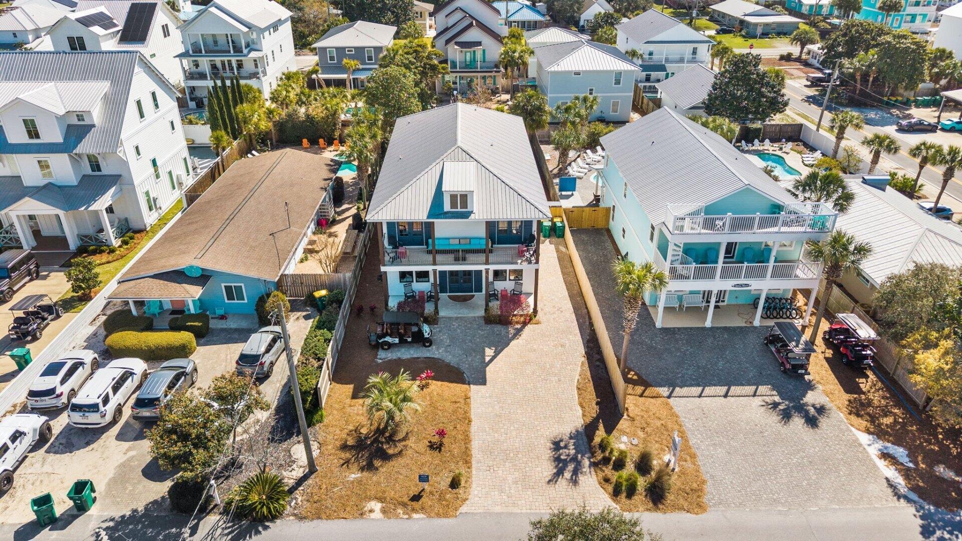 Image 4: 03-aerial-front-destin-beach-house