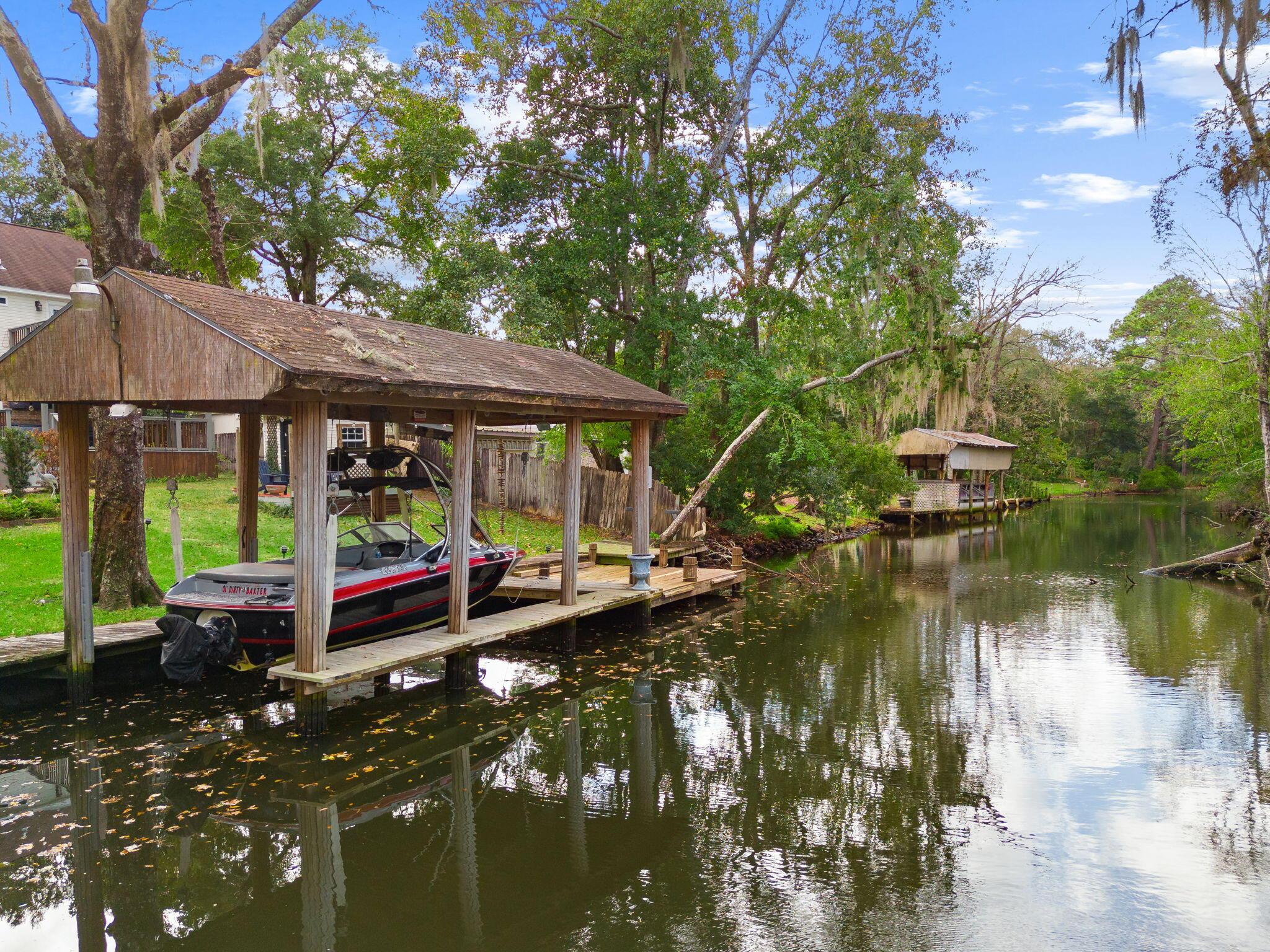 Image 2: Boat Lift - Canal Leading out to Bay