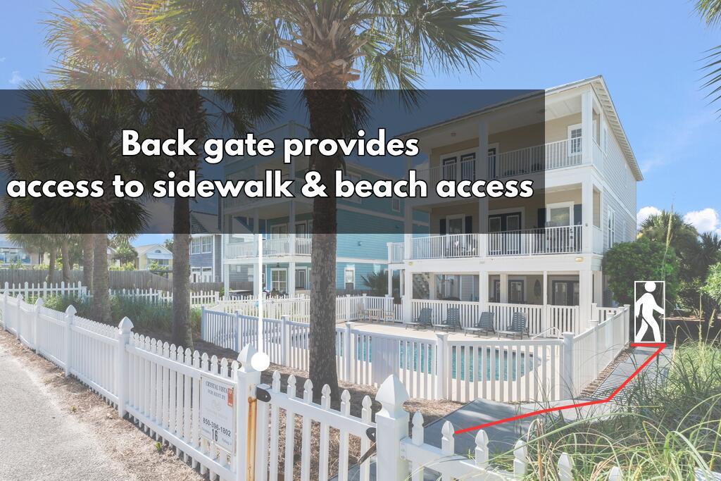 Image 4: Back Gate provides access to sidewalk &