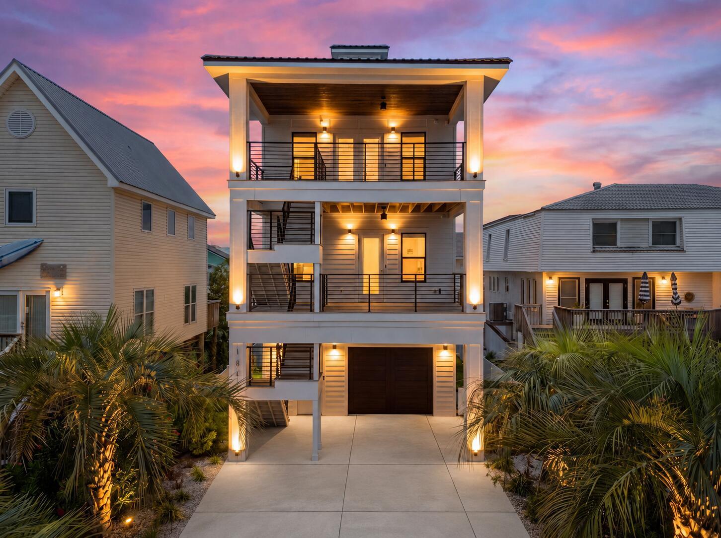 Image 1: Sunsets on the back patio