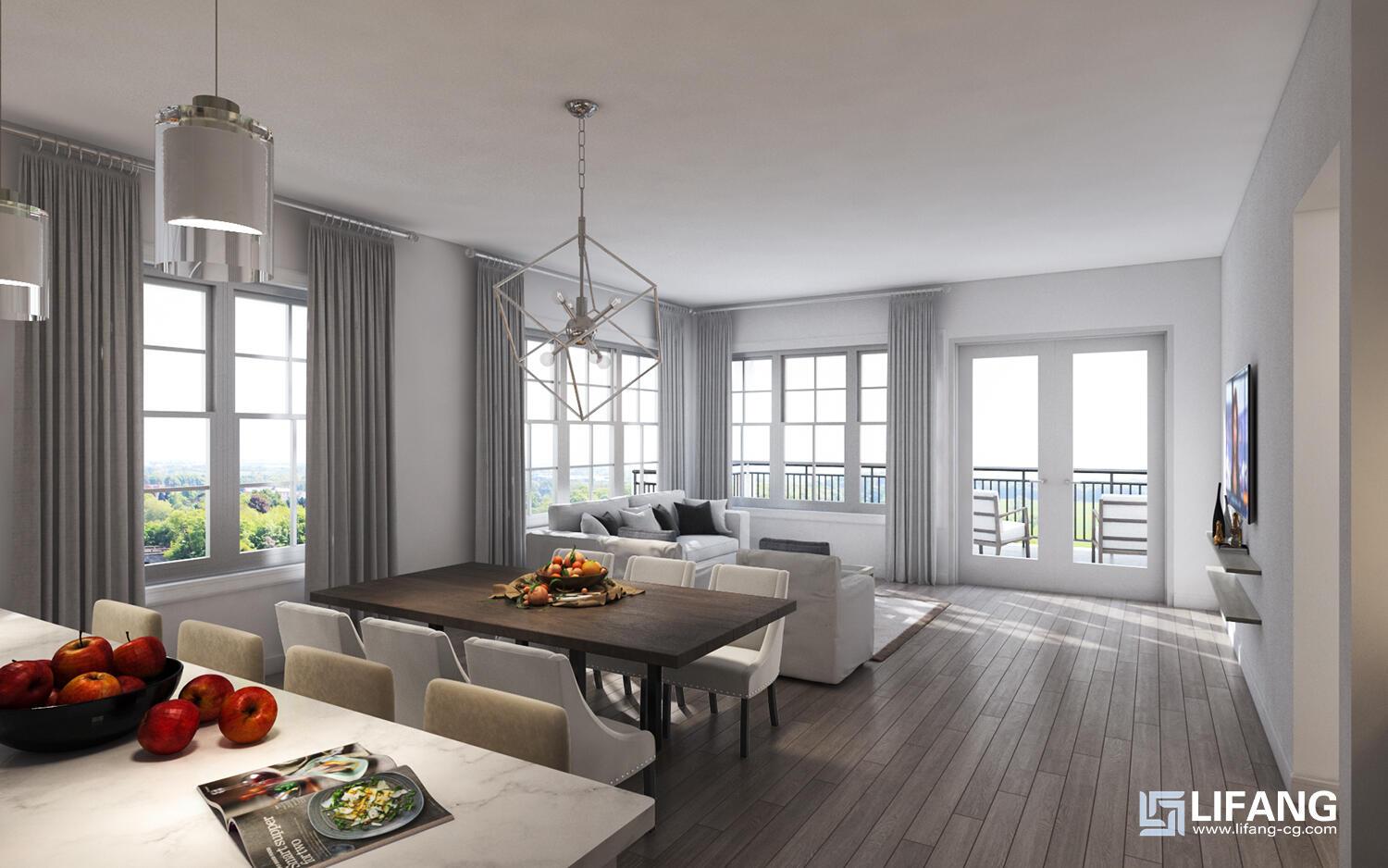 Image 4: The Grove Dining and Living Area
