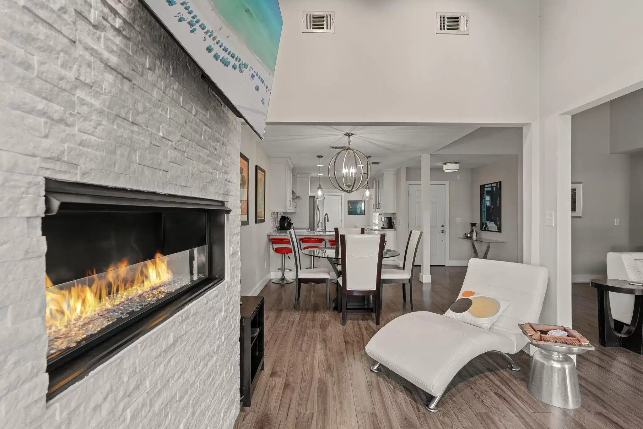 Image 1: Expanded great room and kitchen