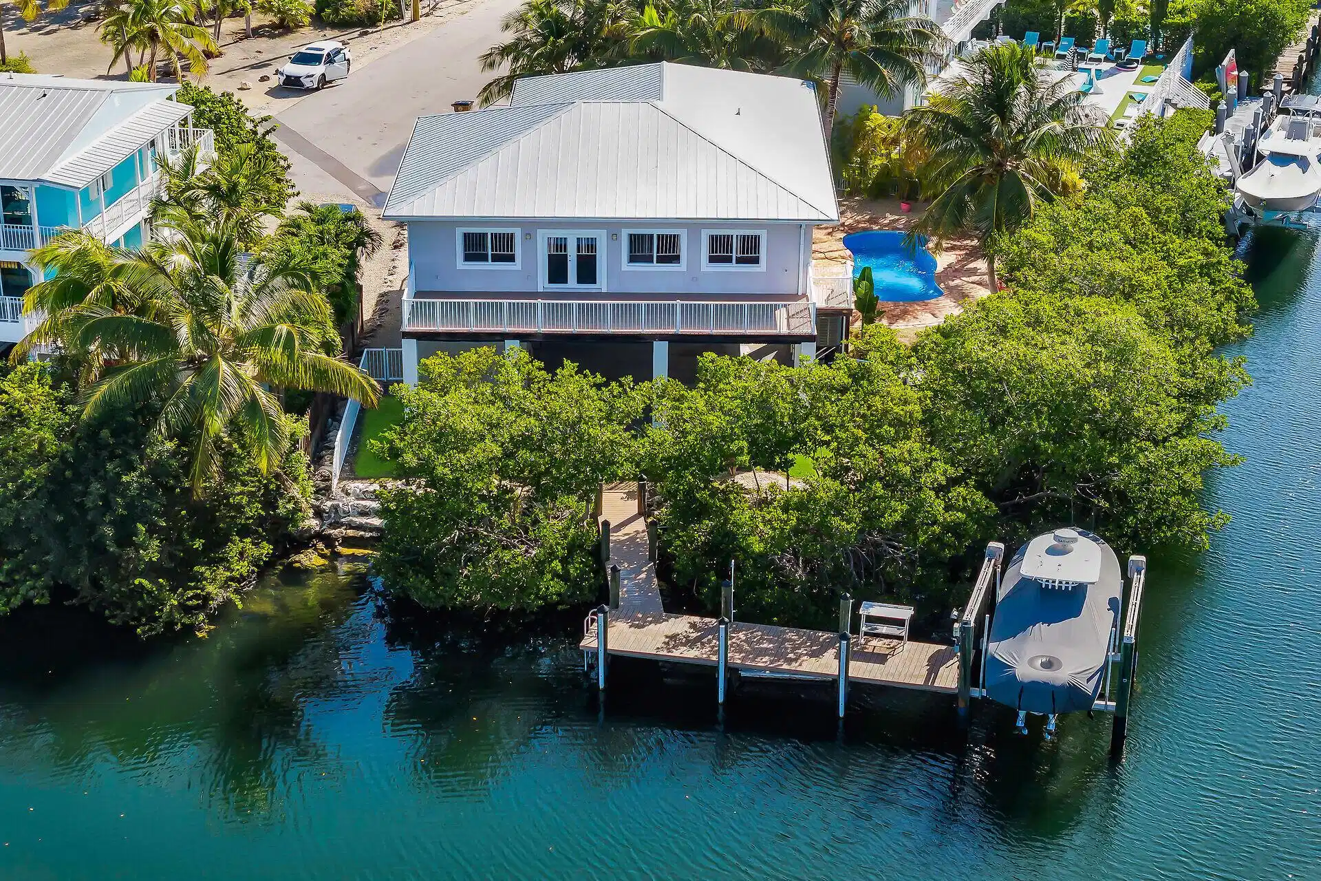 Image 1: Boat Lift & Dock