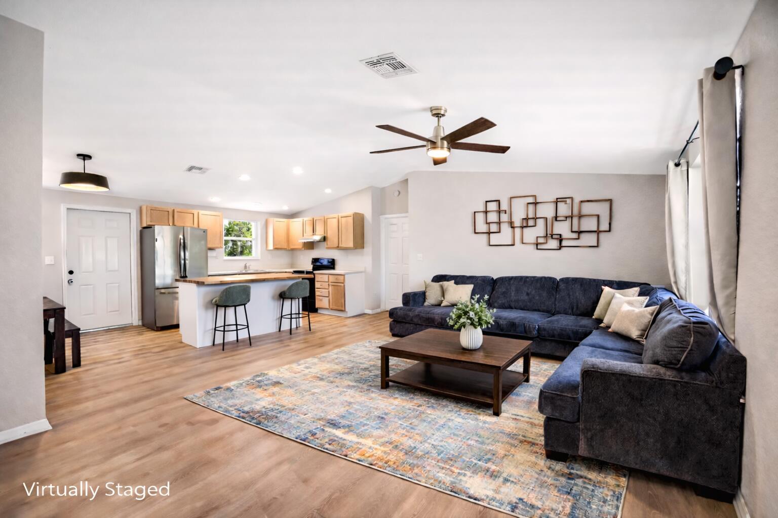 Image 3: Open Living and Kitchen