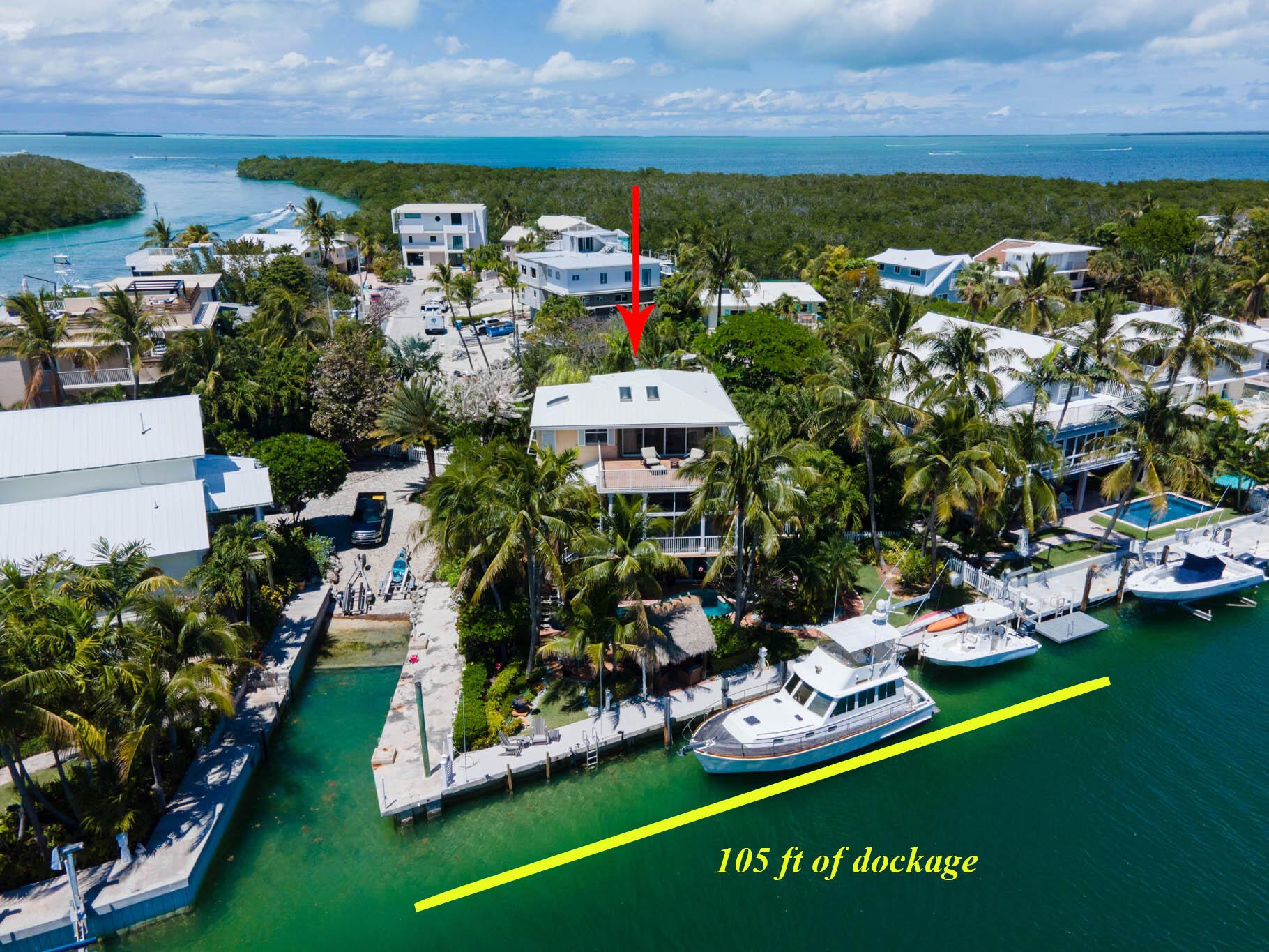 Image 2: Yes!  105 ft. of dockage!
