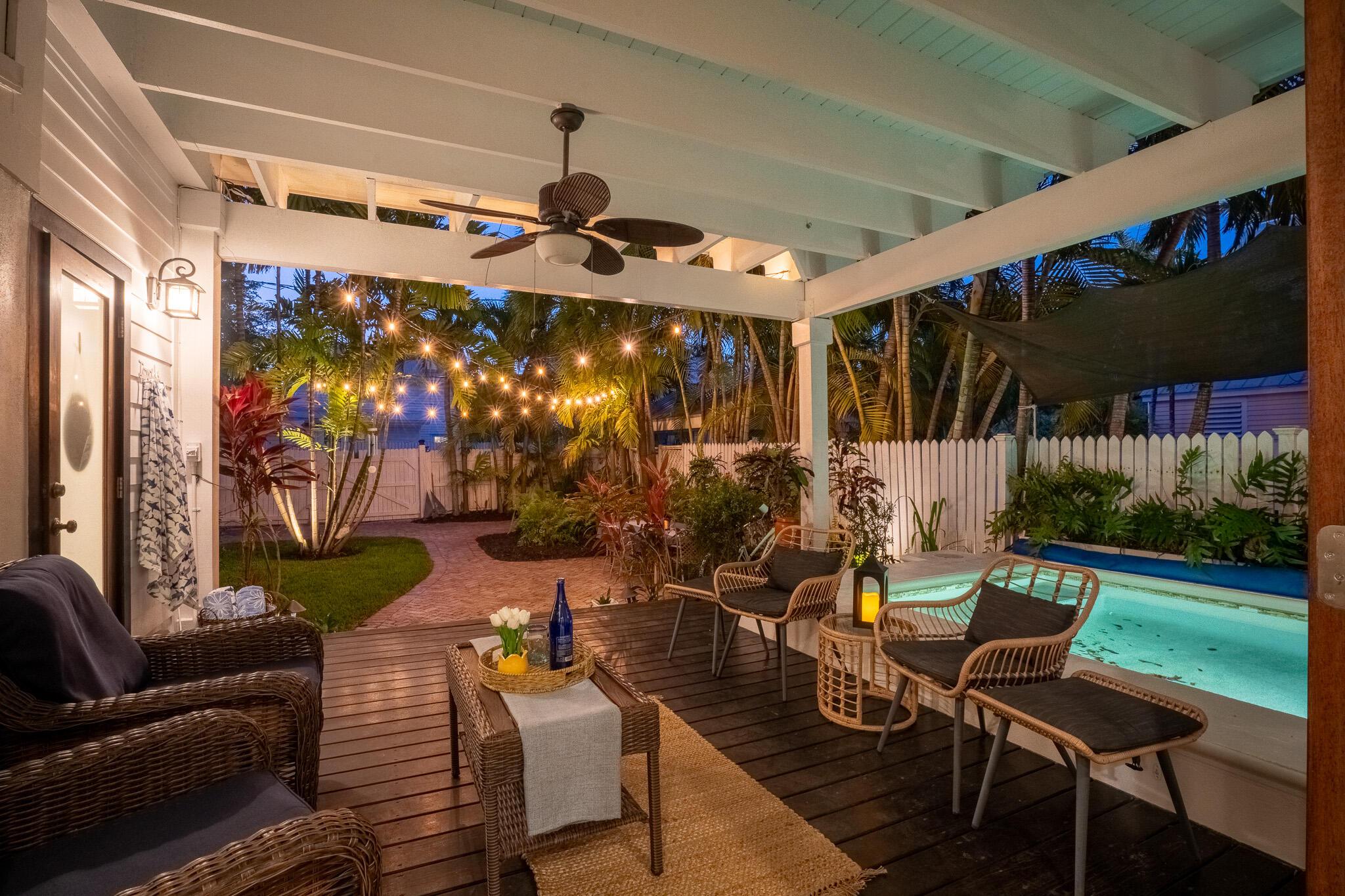 Image 4: Covered Deck At Twilight