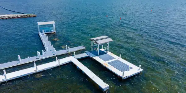 Image 4: Dock with dredged access channel