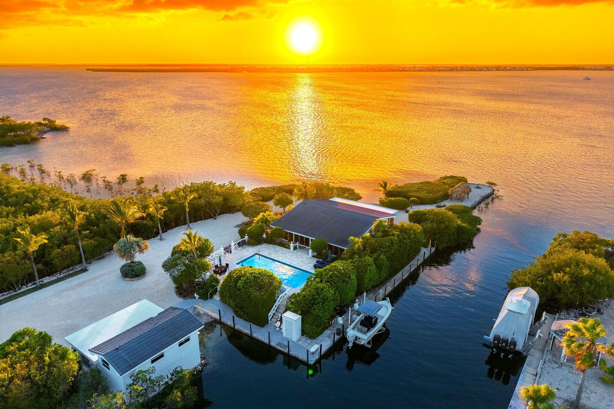 Image 1: Sunset Aerial