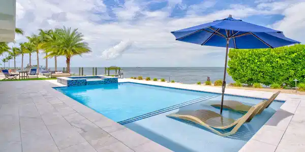 Image 3: Pool with View of the Gulf