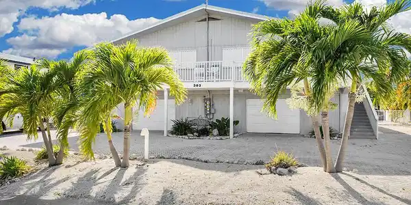 Image 4: Tropical yard w/mature palms