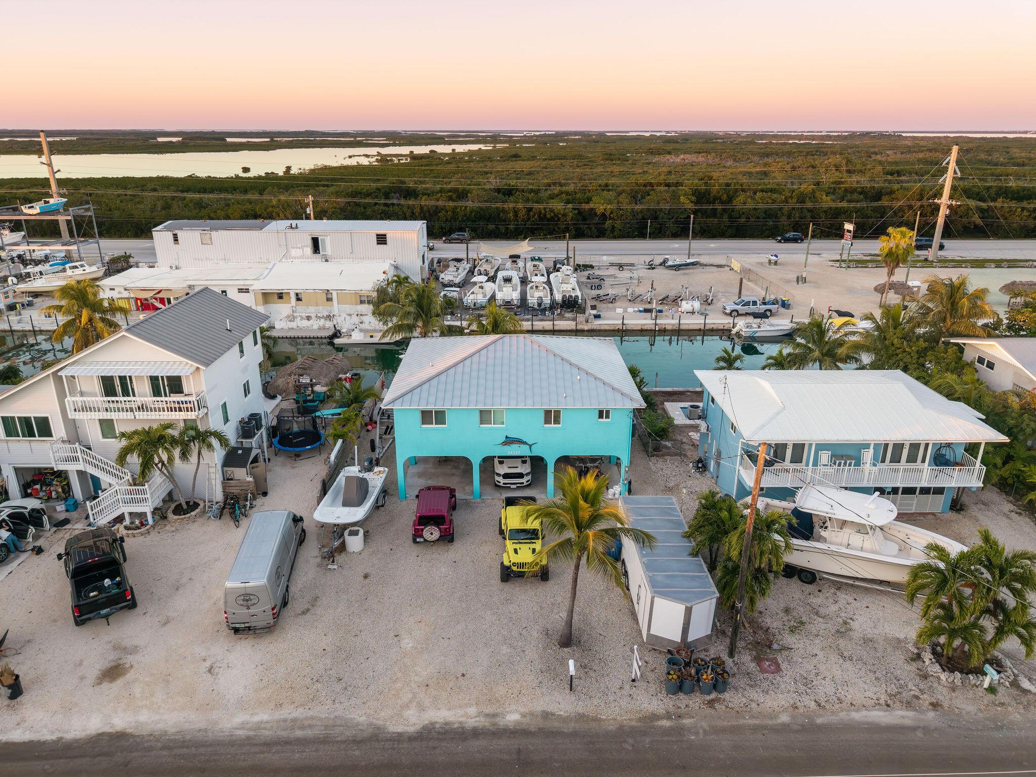 Image 3: drone shot front of house