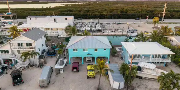 Image 3: drone shot front of house
