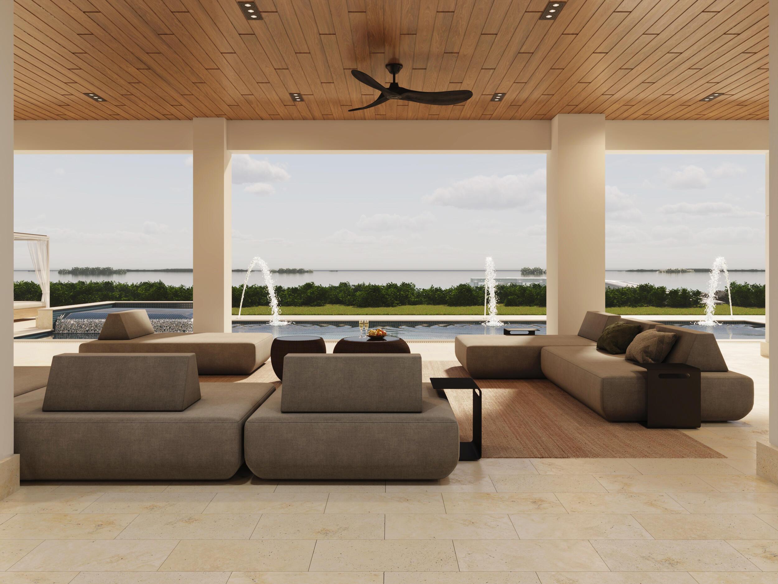 Image 2: Covered waterfront terace