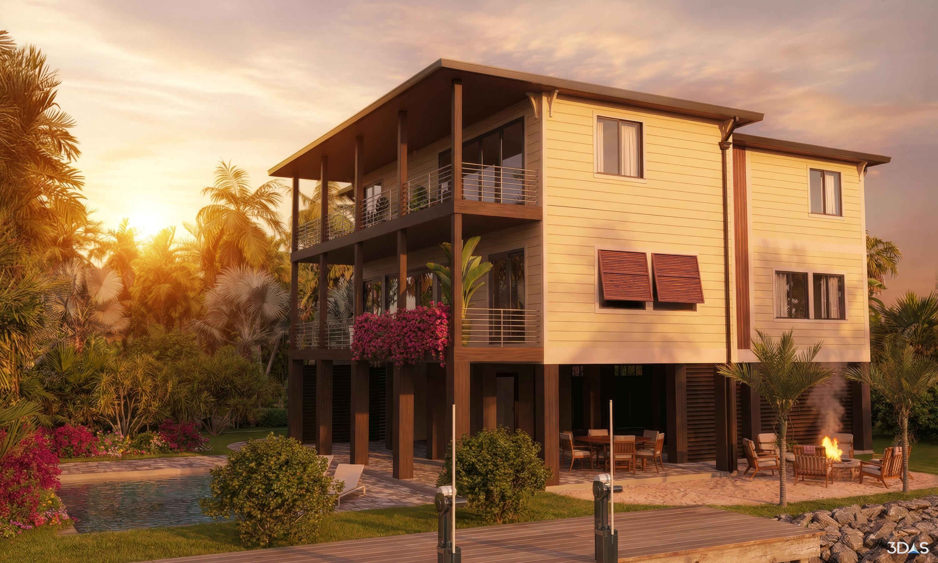 Image 4: Pool_Sunset_3DAS