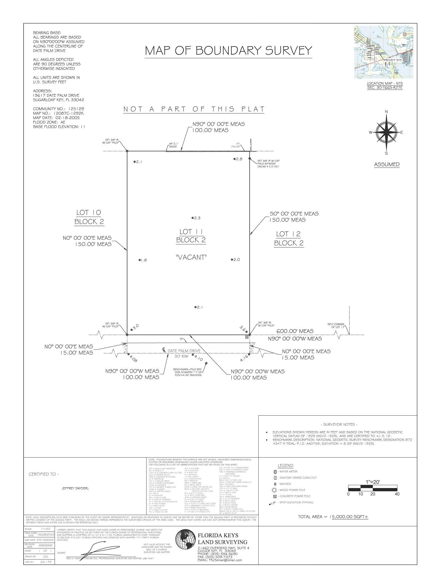 Image 2: 19617 Date Palm Dr. Boundary Survey