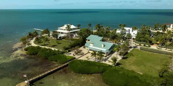 Image 3: Aerial of East side of home