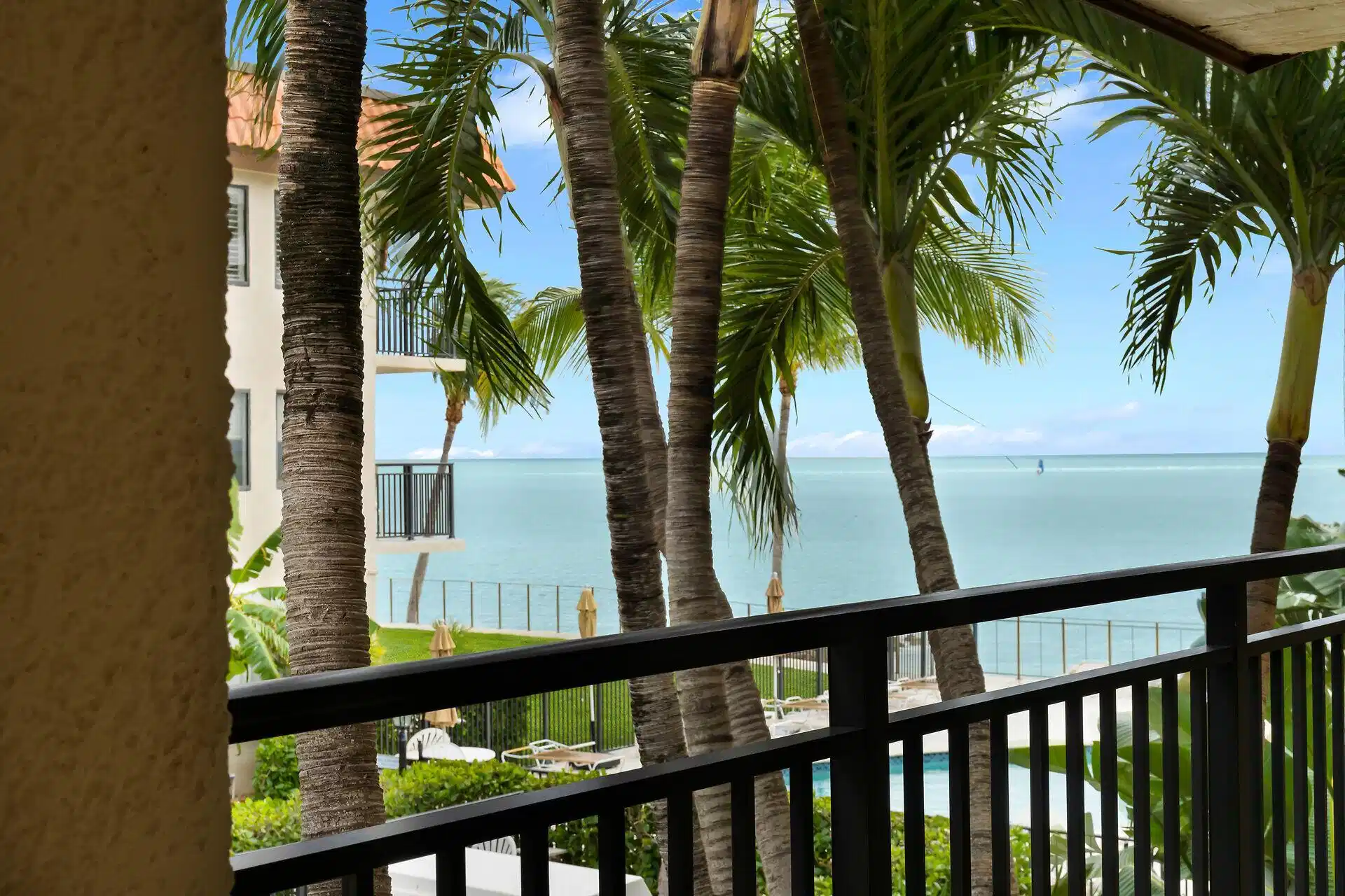 Image 1: View from the bedroom balcony.
