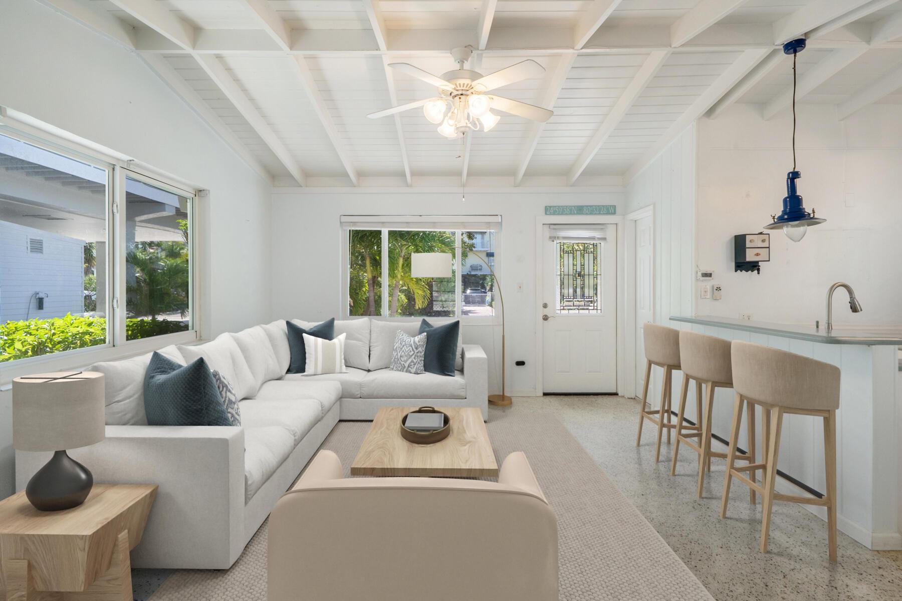 Image 2: Main Living/Kitchen area - staged