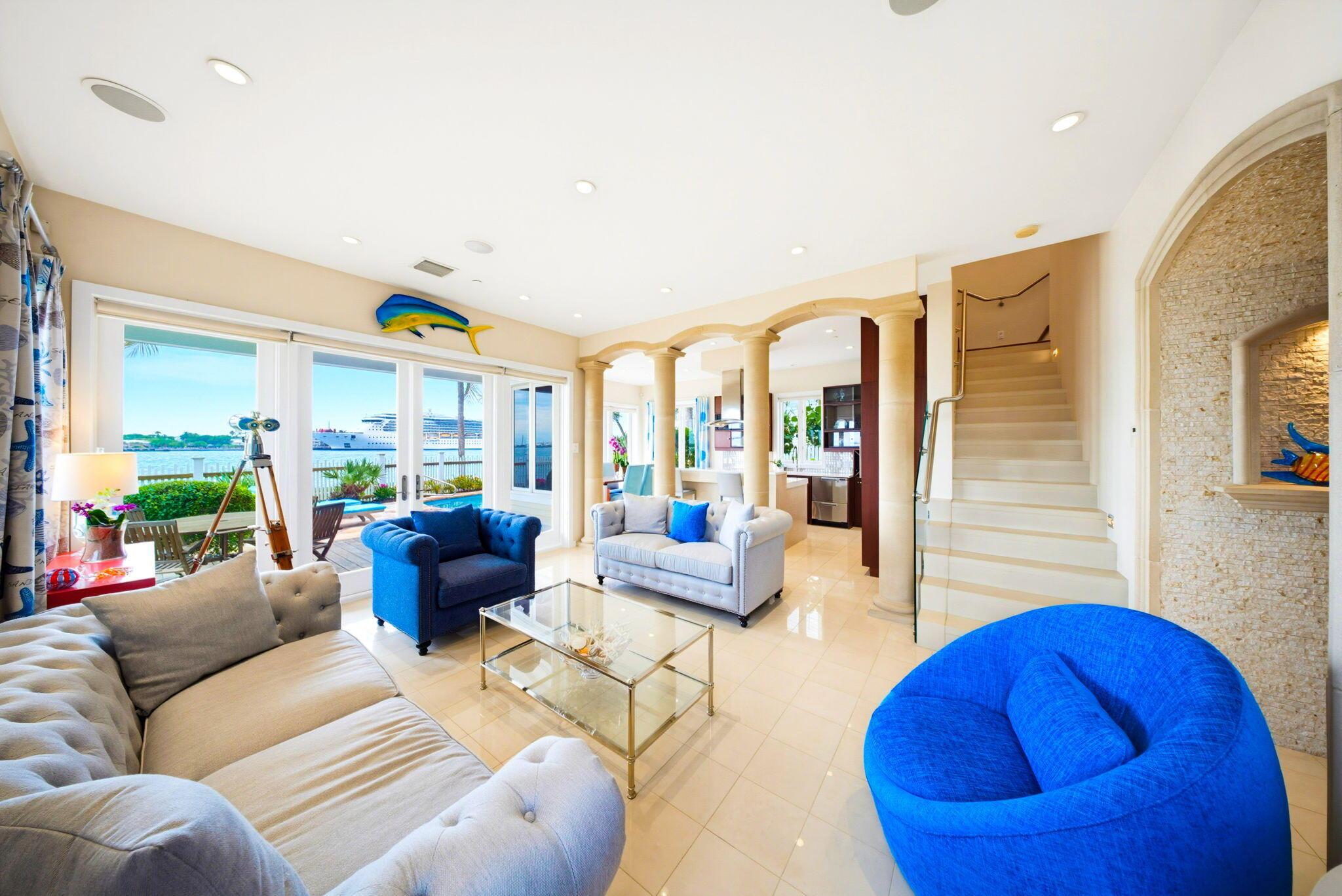 Image 4: Great Room with Water Views