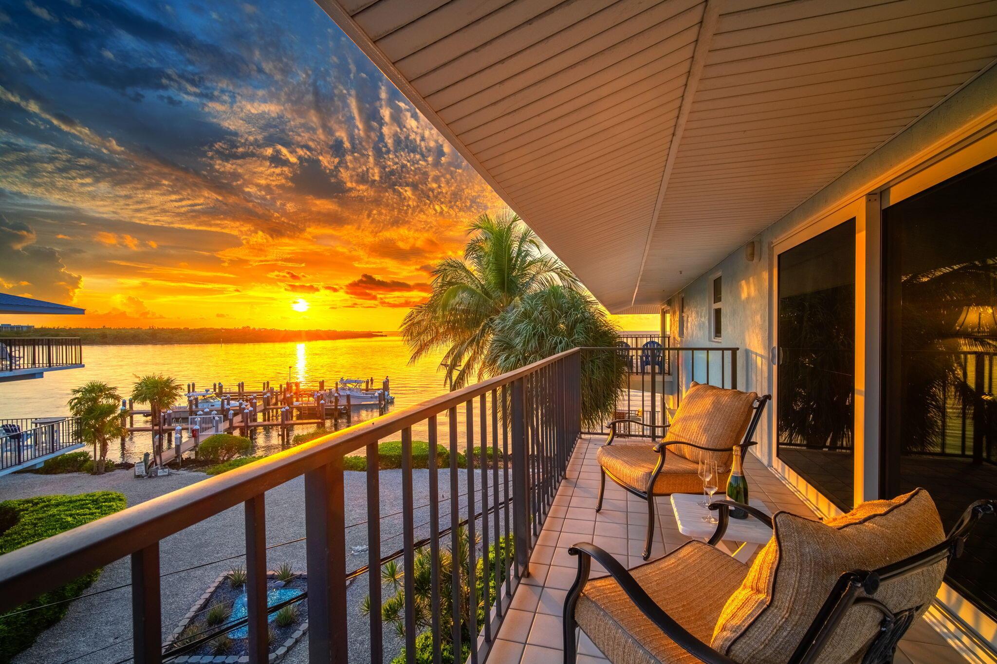 Image 2: Sunset from Porch/Balcony