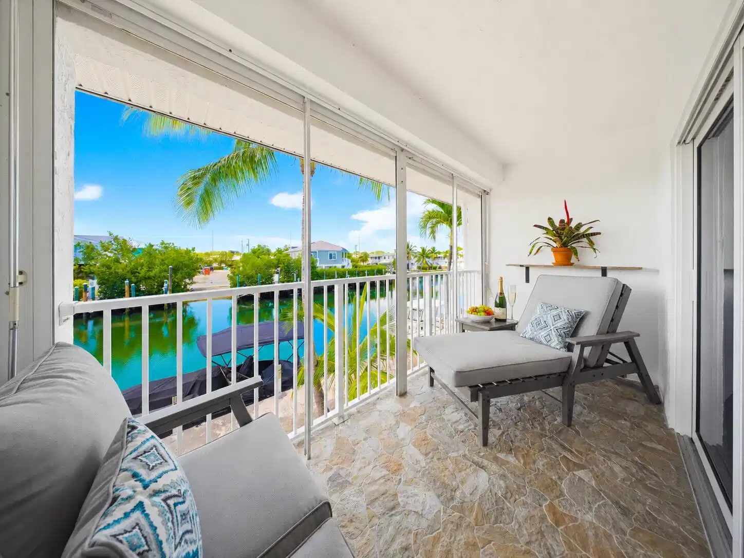 Image 1: Porch/Balcony Overlooking Canal