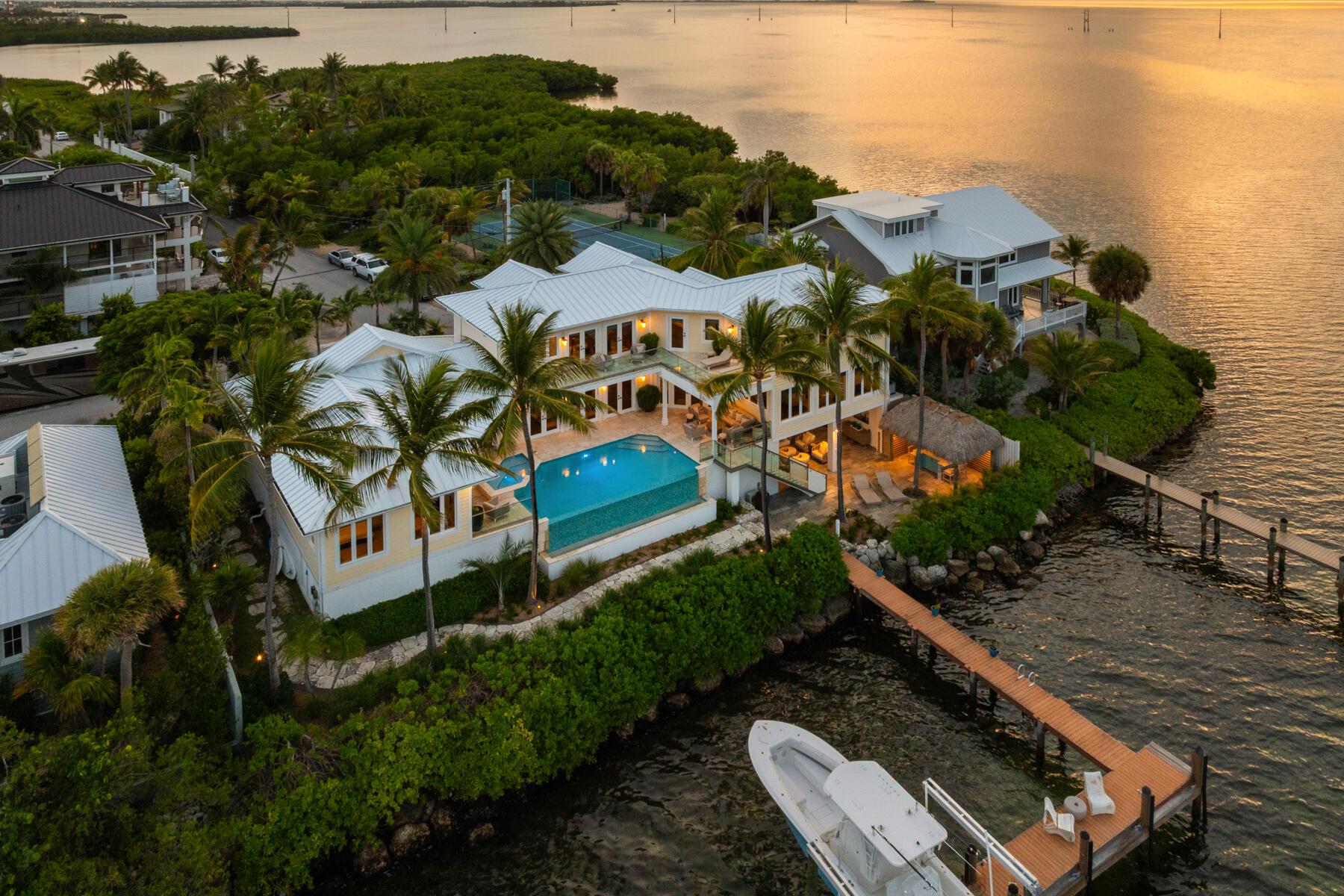 Image 3: Waterfront rear aerial
