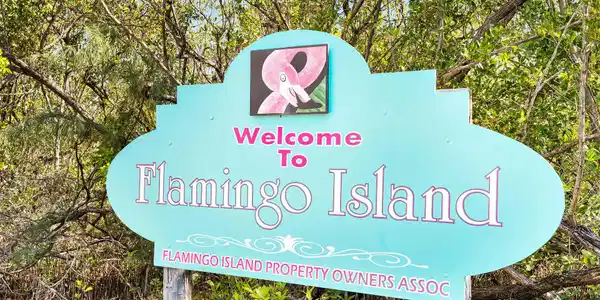 Image 2: Flamingo Island Sign