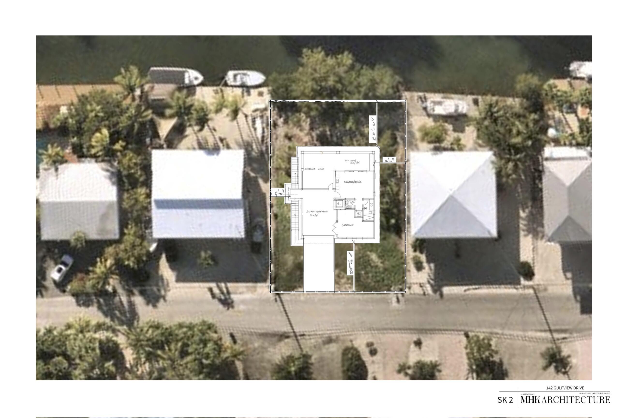 Image 2: 142 GULFVIEW DRIVE MHK SKETCH AERIAL