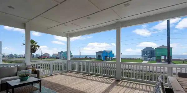 Image 3: Another view of deck area with plenty of seating s