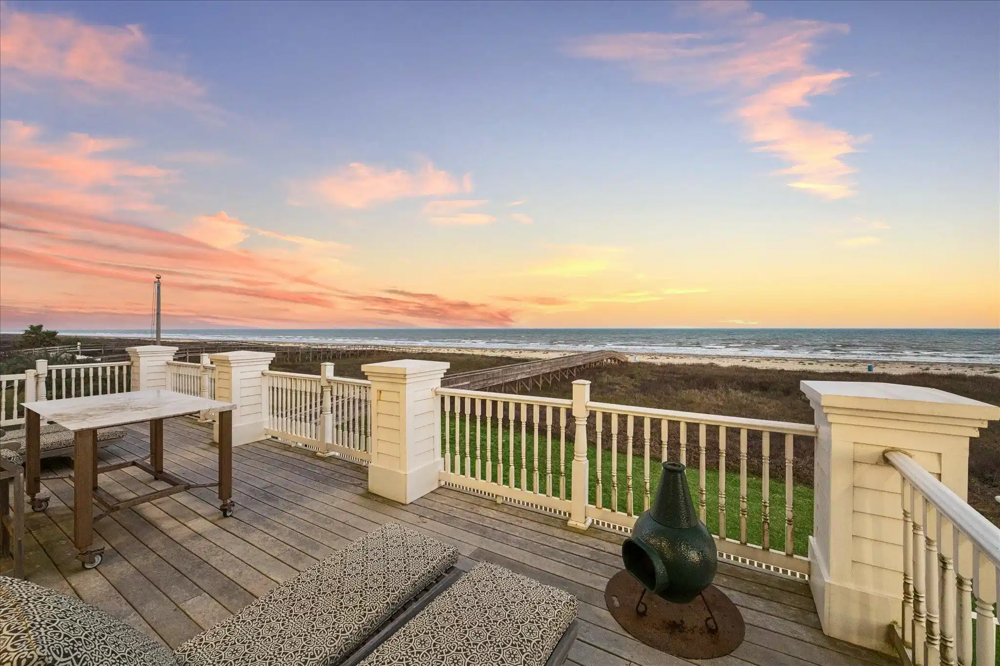 Image 1: Enjoy expansive Gulf views from the main-level bal
