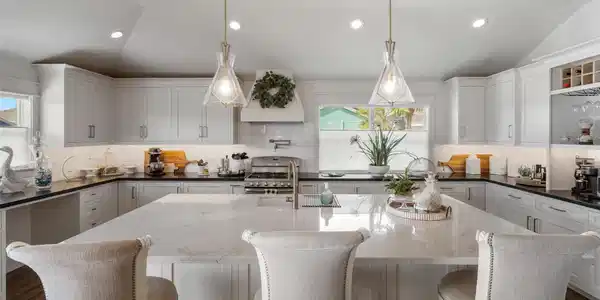 Image 2: This kitchen is the hub of the home. The shear siz