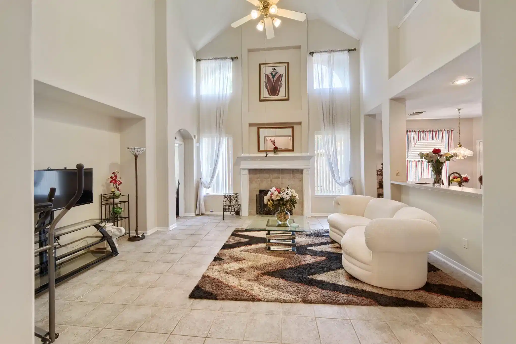 Image 1: Open floor plan from the Kitchen overlooking the l