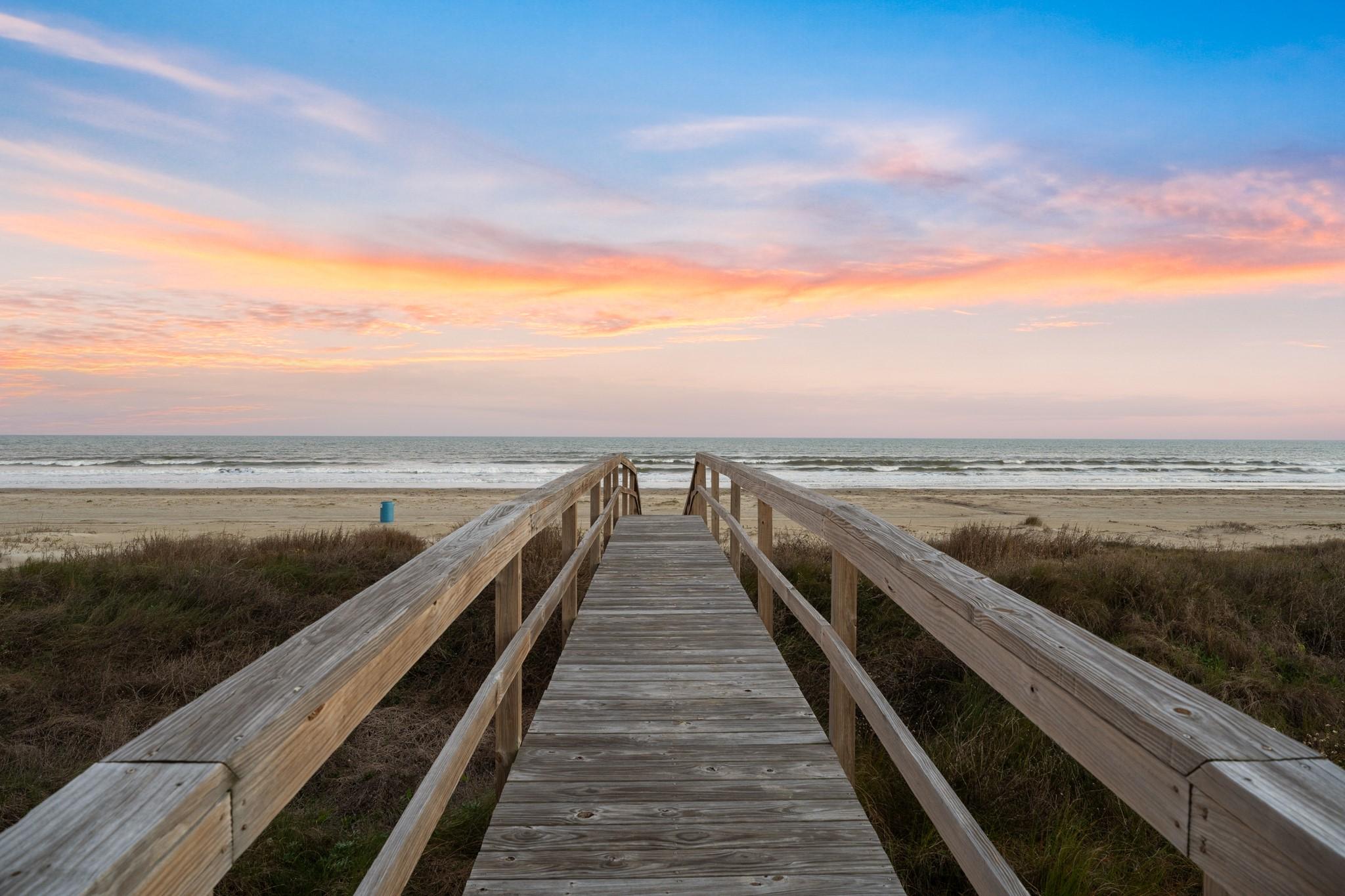 Image 4: Dune walkover at sunset.