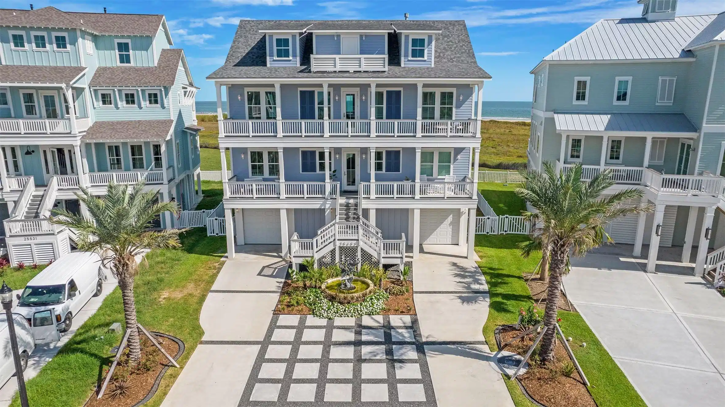 Image 1: Beautiful three story getaway with beachfront and