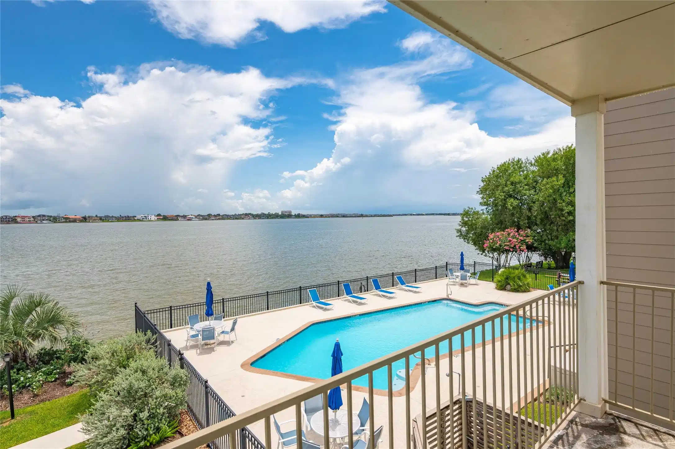Image 1: Great views overlook the pool as well