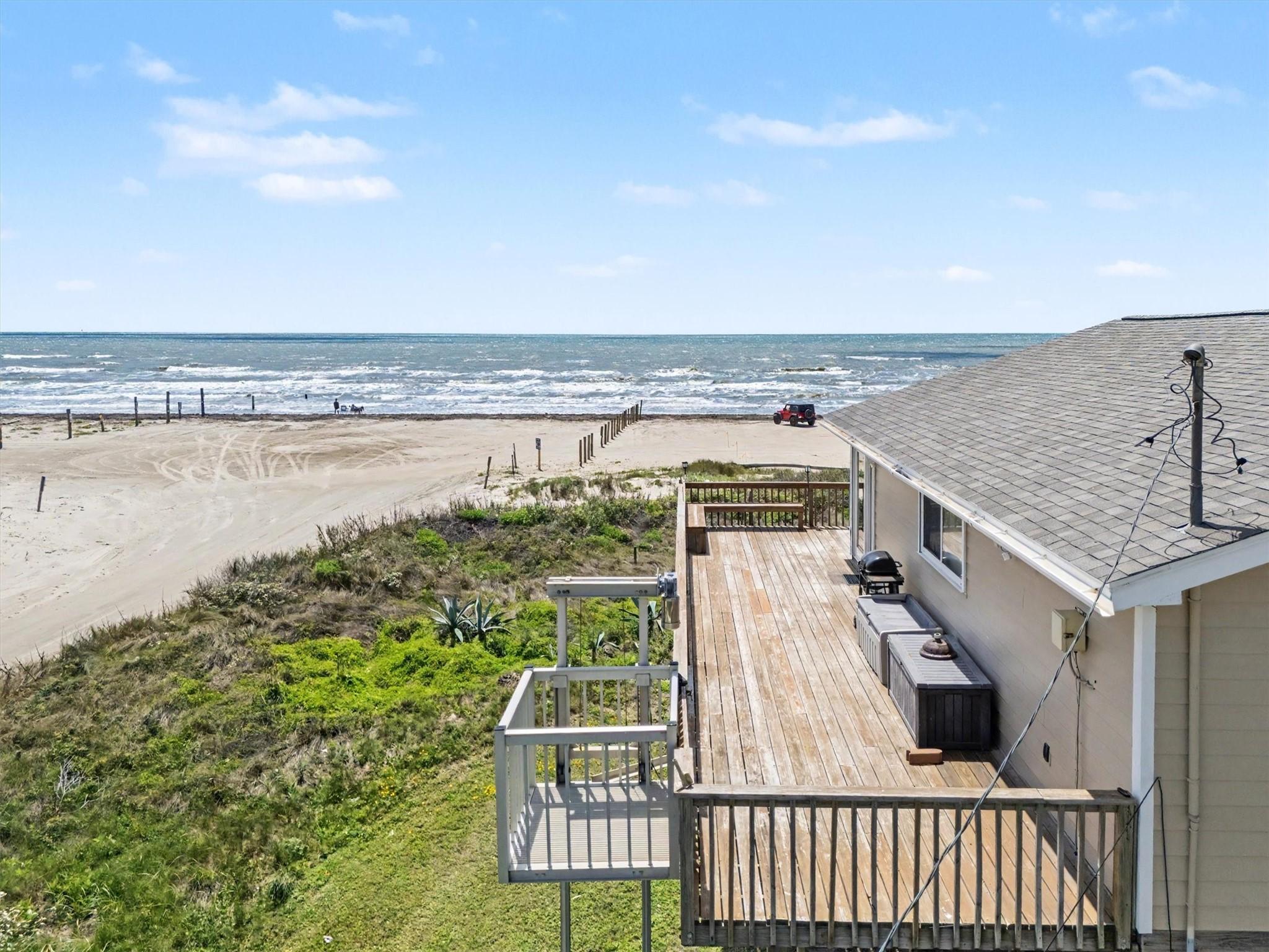 Image 1: Beachfront water views looking west