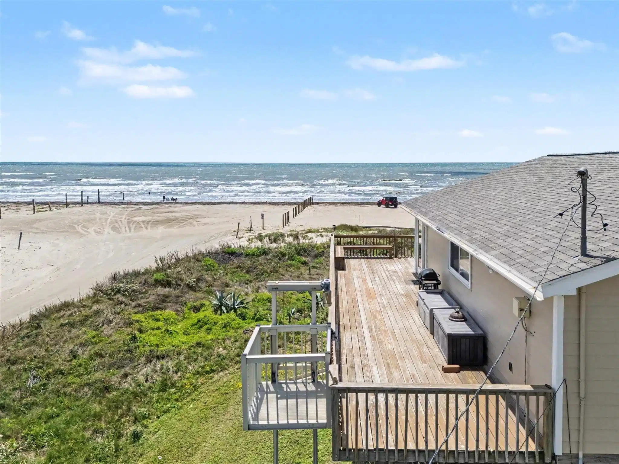 Image 1: Beachfront water views looking west
