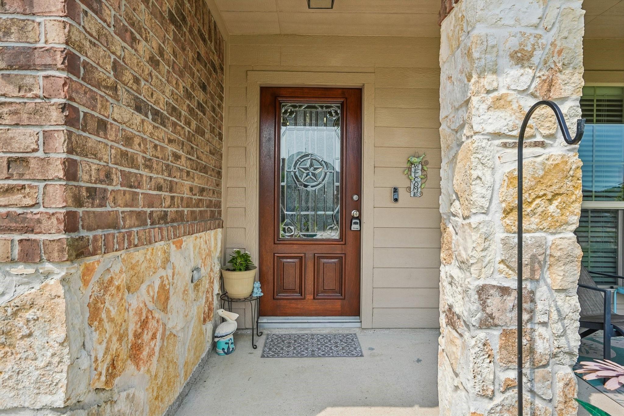 Image 3: Newly refinished front door