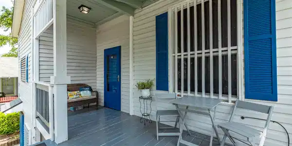 Image 2: Enjoy coffee or tea on the front porch while you w