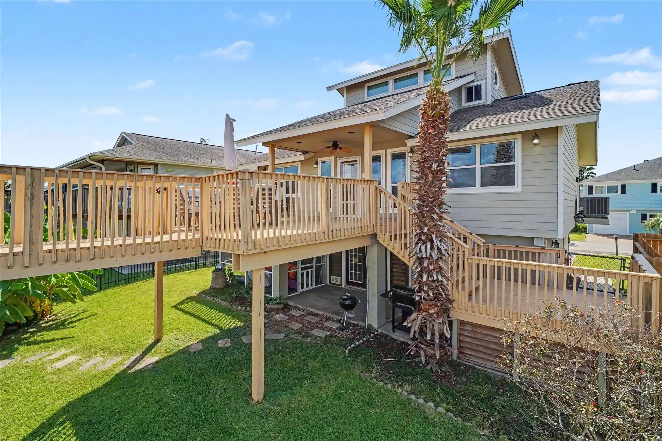 Image 1: Waterside view of home. step outside to your priva
