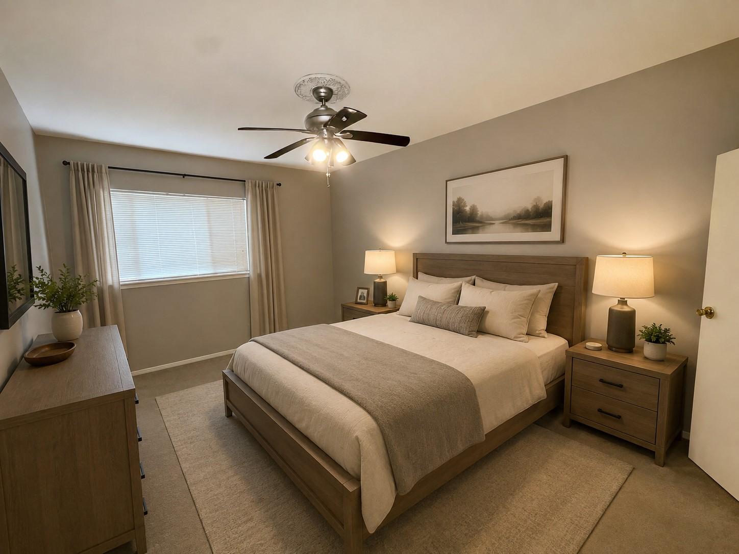 Image 3: AI furnished bedroom