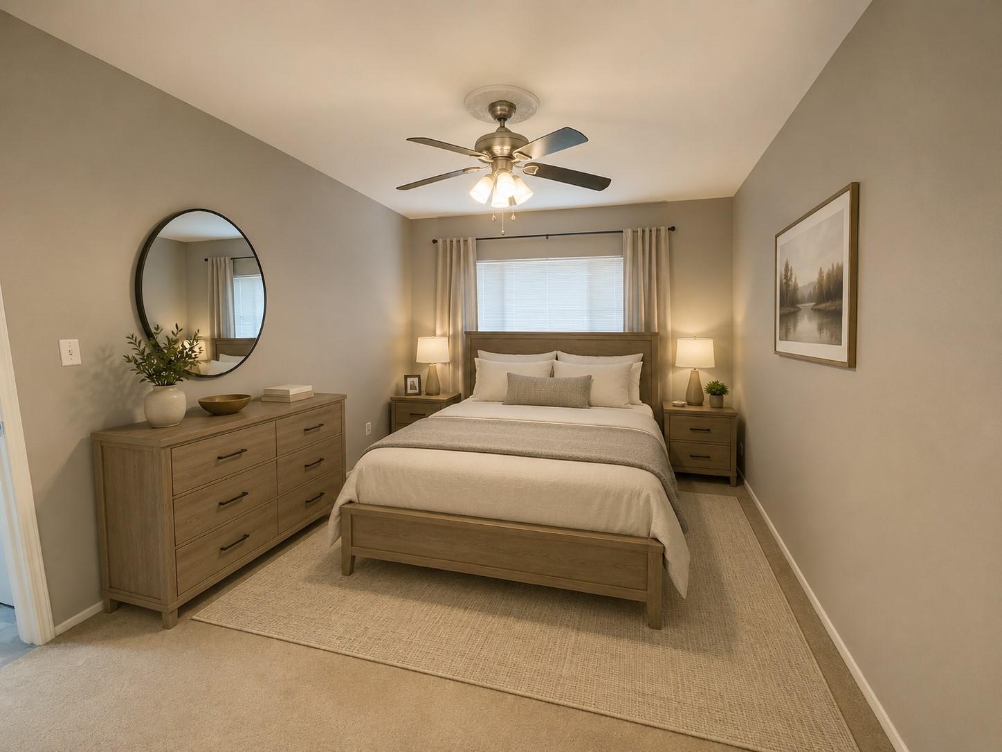 Image 4: AI furnished bedroom