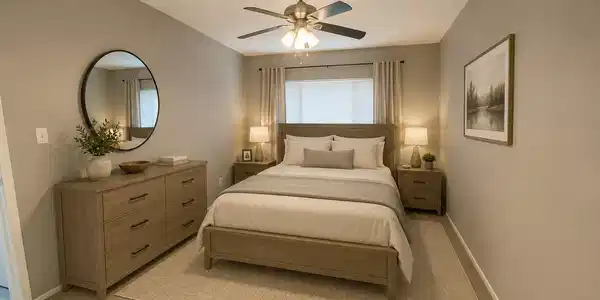 Image 4: AI furnished bedroom